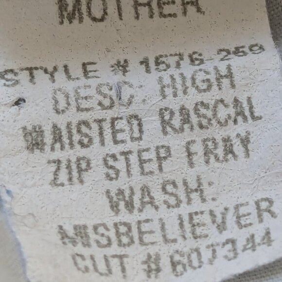 Mother The Rascal High Waist Zip Step Hem Jeans 24 - Picture 13 of 16